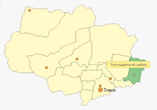 Файл:Тегульдетский район на карте Томской области.jpg